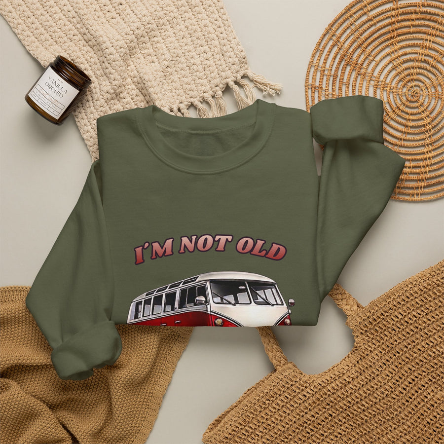 True Insights VW Bulli T1 Samba Sweatshirt – I'm Not Old I'm Classic Geschenk