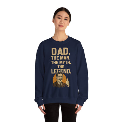 Sweatshirt – DAD. THE MAN. THE MYTH. THE LEGEND. - Sweatshirt für echte Legenden | True Insights Design mit Humor