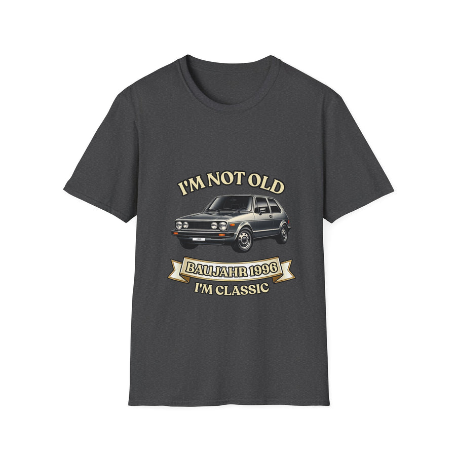 True Insights Geschenk zum 30. Geburtstag – T-Shirt Jahrgang 1996 VW Golf | I'm Not Old I'm Classic in Dark Heather