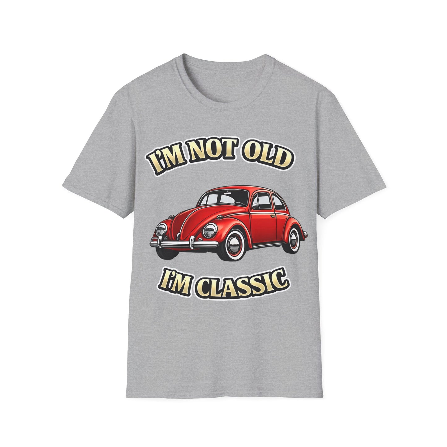 True Insights T-Shirt Vintage Käfer Oldtimer Im Not Old Im Classic in Sport Grey mit Vintage-Design