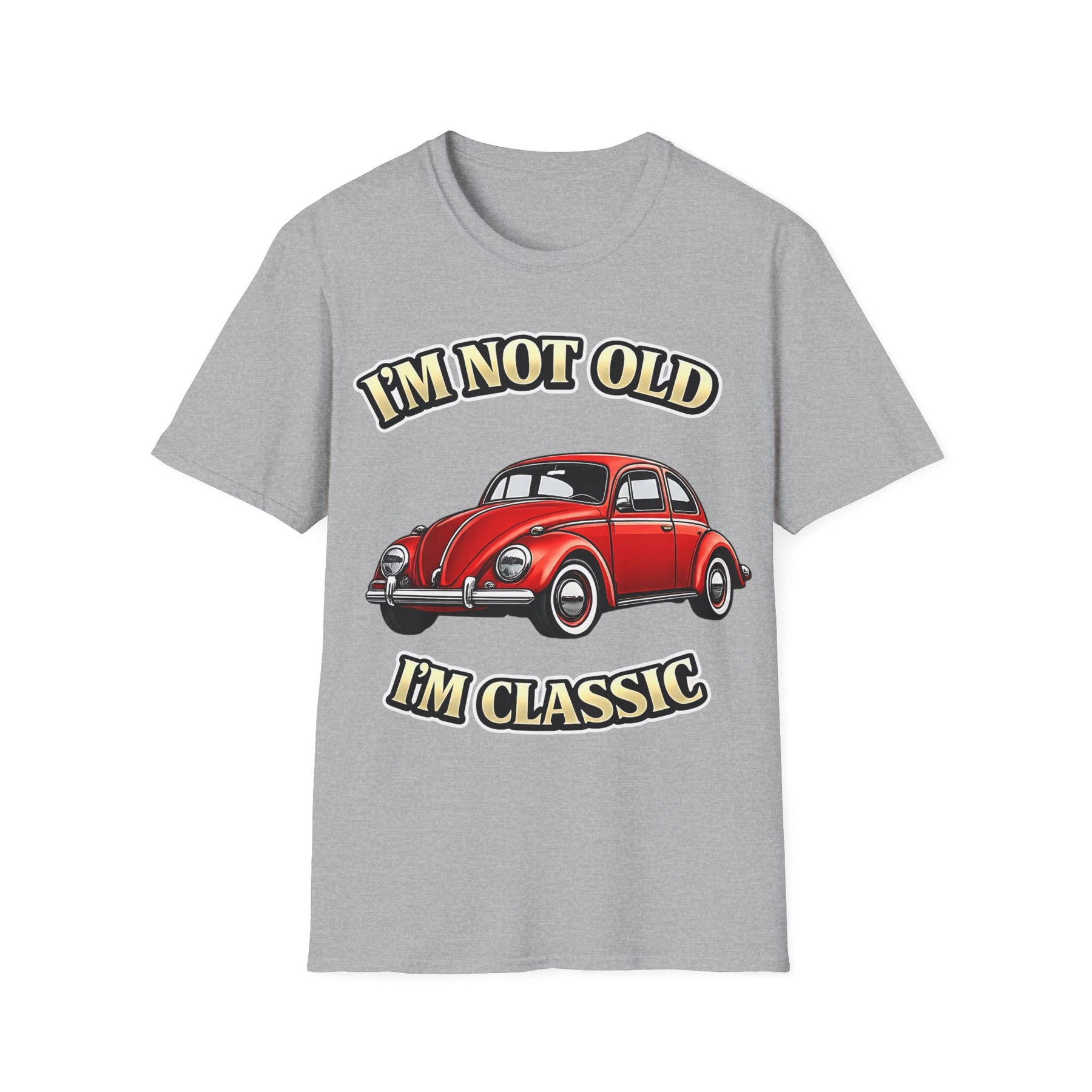 True Insights T-Shirt Vintage Käfer Oldtimer Im Not Old Im Classic in Sport Grey mit Vintage-Design