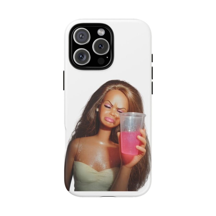 Handyhülle Pink Drink Doll – Lustiges Barbie-Meme für iPhone & Samsung