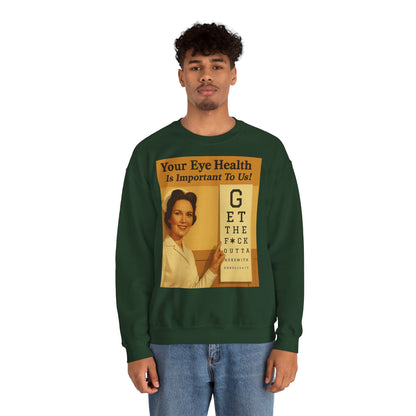 „Eye Health – Bullsh*t Edition“ – Satire-Sweatshirt im Retrolook – Freches Satire-Design für mutige Statements | True Insights
