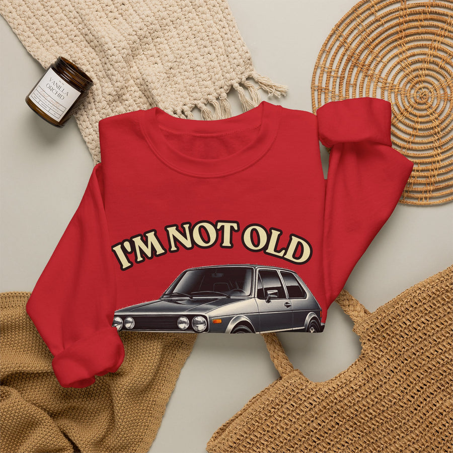 Born in 1976 Sweatshirt – 50th Birthday Gift | Classic Car