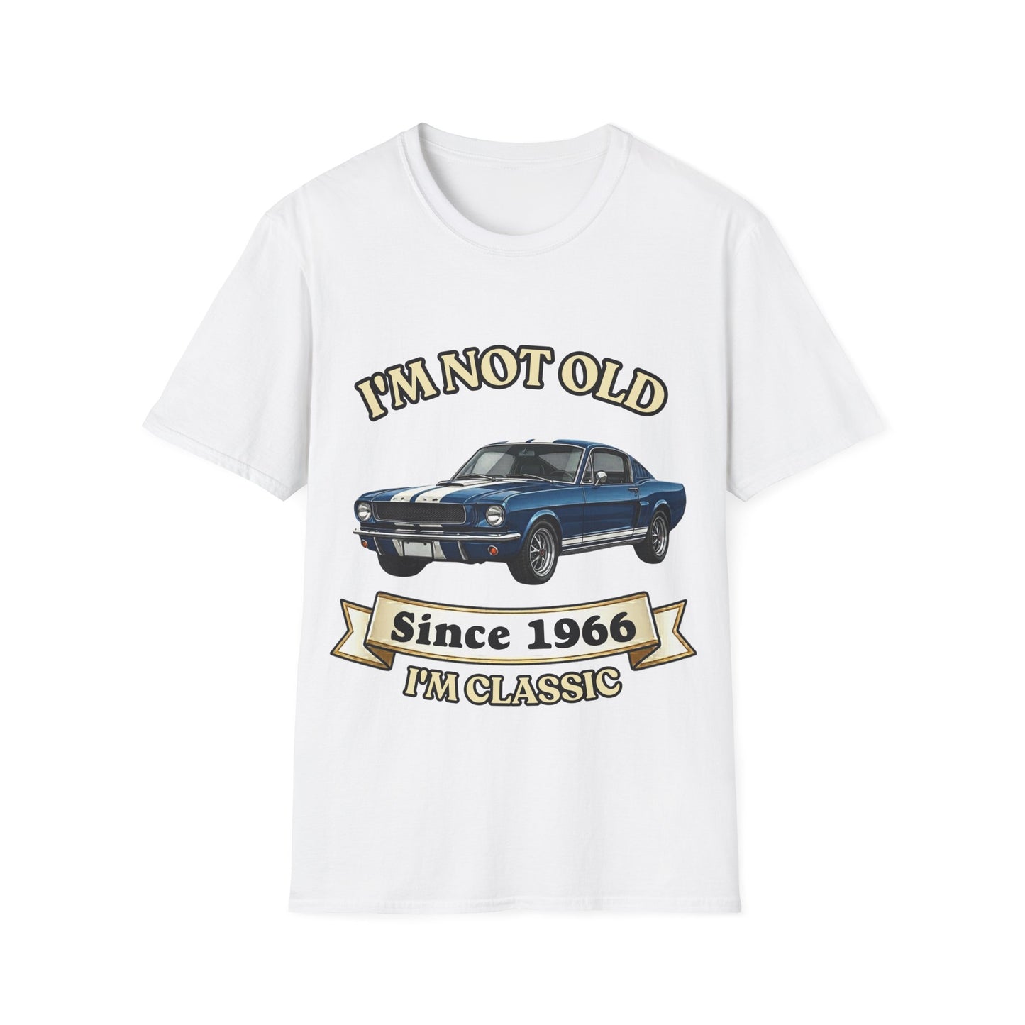 Jahrgang T-Shirt personalisierbar Wunsch-Baujahr | I'm Not Old I'm Classic | lustiges Geschenk zum runden Geburtstag Papa Opa Mann | Oldtimer Retro Kultauto Vintage | True Insights