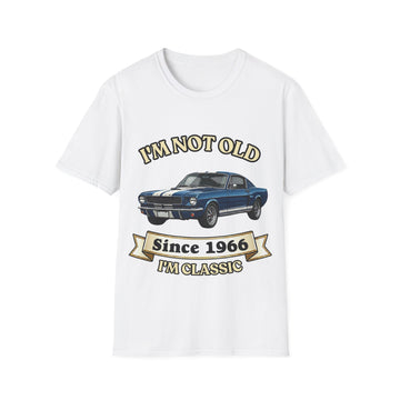 Jahrgang T-Shirt personalisierbar Wunsch-Baujahr | I'm Not Old I'm Classic | lustiges Geschenk zum runden Geburtstag Papa Opa Mann | Oldtimer Retro Kultauto Vintage | True Insights