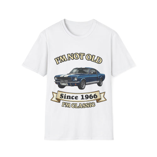 Jahrgang T-Shirt personalisierbar Wunsch-Baujahr | I'm Not Old I'm Classic | lustiges Geschenk zum runden Geburtstag Papa Opa Mann | Oldtimer Retro Kultauto Vintage | True Insights