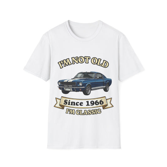 Jahrgang T-Shirt personalisierbar Wunsch-Baujahr | I'm Not Old I'm Classic | lustiges Geschenk zum runden Geburtstag Papa Opa Mann | Oldtimer Retro Kultauto Vintage | True Insights