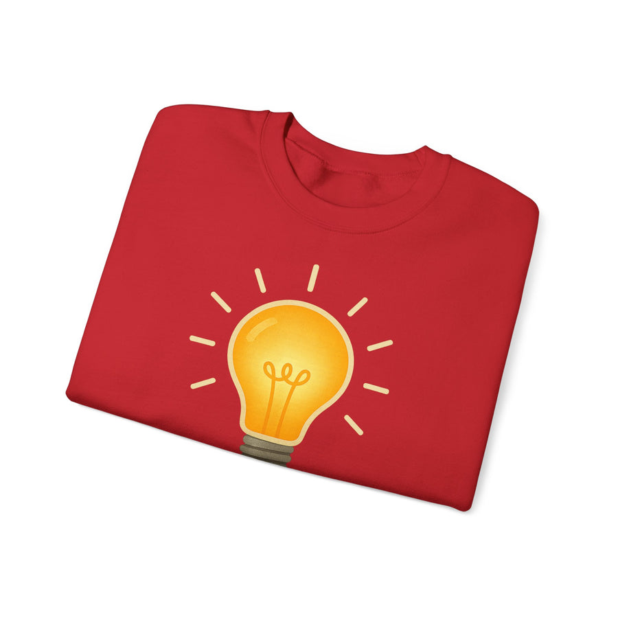 True Insights Watt? Glühbirne Sweatshirt – Witziges Wortspiel-Motiv