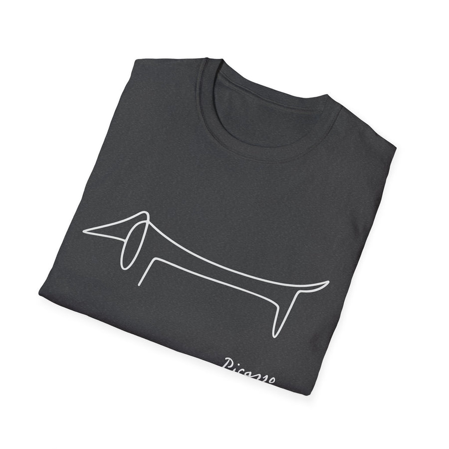 Picasso Dackel T-Shirt – Das edle Geschenk für Dackel-Besitzer