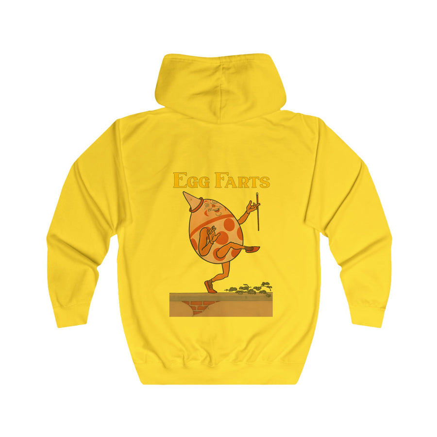 True Insights Egg Farts Zip-Hoodie – Surreales Retro-Ei-Motiv