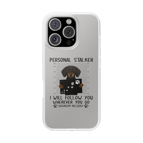 True Insights Handyhülle Dackel Personal Stalker Design für iPhone 16 Pro mit lustigem Hunde-Motiv