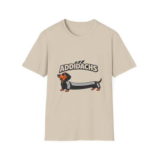 Addidachs T-Shirt – Lustiges Dackel Shirt mit Trainingsanzug