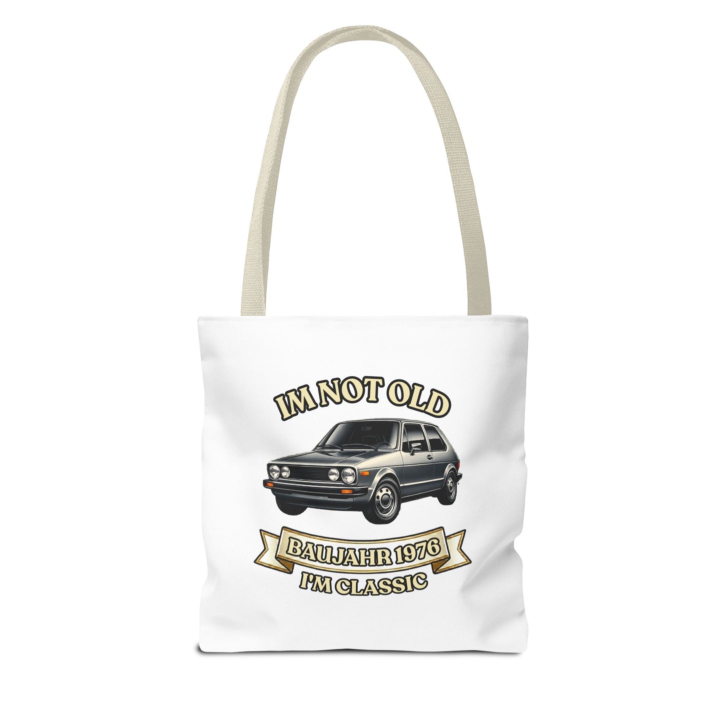 Tote Bag Baujahr 1976 - I'm Not Old I'm Classic - Oldtimer Stoffbeutel zum 50. Geburtstag, Geschenk für Autofans