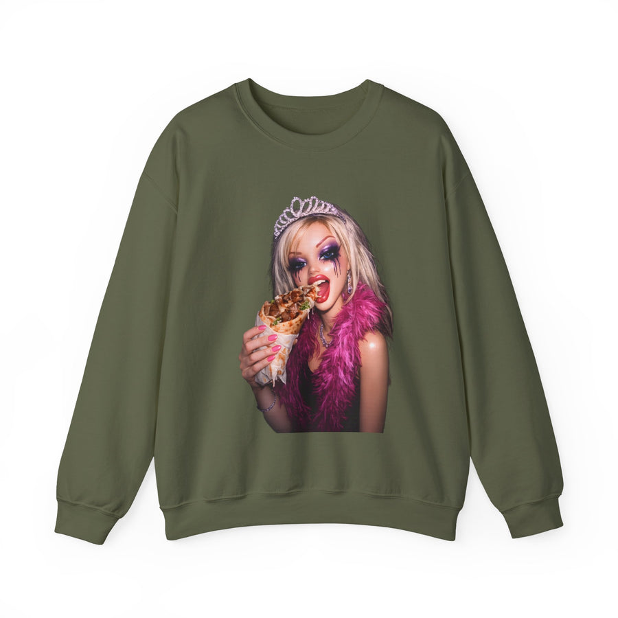 Princess Punk Sweatshirt – Freches Party-Motiv mit Drag-Queen-Glam