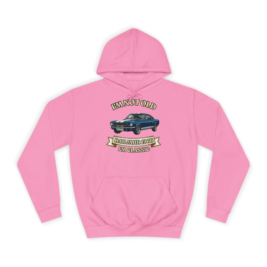 Geschenk zum 60. Geburtstag – Hoodie Jahrgang 1966 Muscle Car