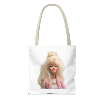 Retro Barbie Puppe Tote Bag – 80er Style Blonde Doll Print, Kult Fashion Shopper für Sammler & Nostalgie-Fans