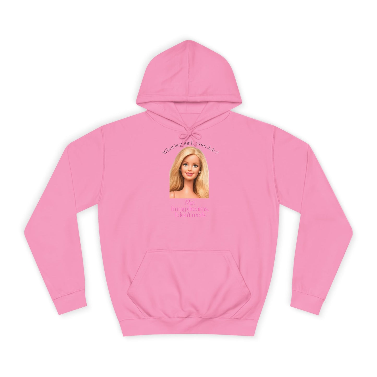 Lustiges Hoodie 'In my dreams I don't work' – Witziger Spruch Traumjob Kapuzenpullover für Faulenzer & Antiarbeit-Fans