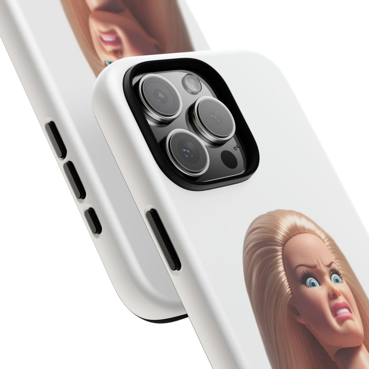 Shocking Face Doll | Funny Pink Doll Phone Case
