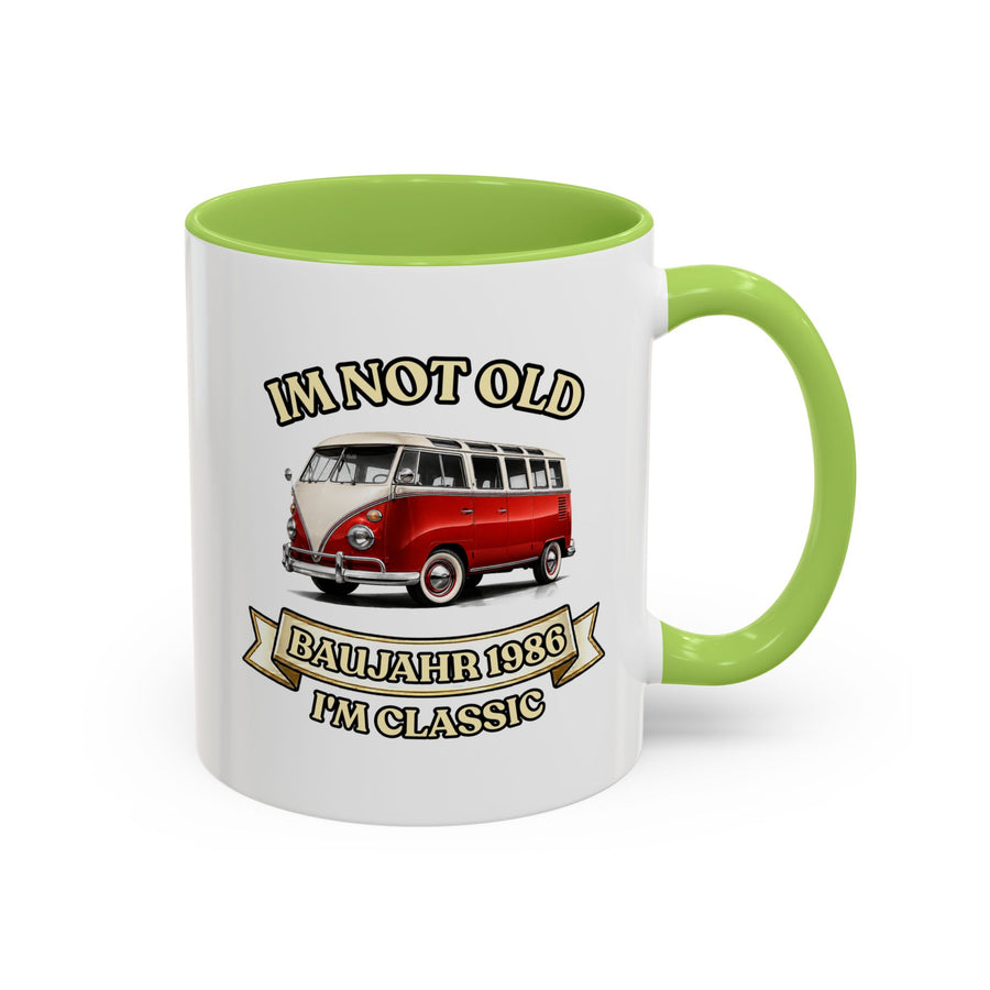 Mug Année 1986 - Im Not Old I'm Classic - Bus Rétro Vintage - Cadeau 40 ans Tasse à café Vintage