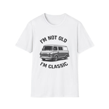 True Insights T-Shirt Barkas 100 Oldtimer Transporter DDR Spruch Im Not Old Im Classic in Weiß
