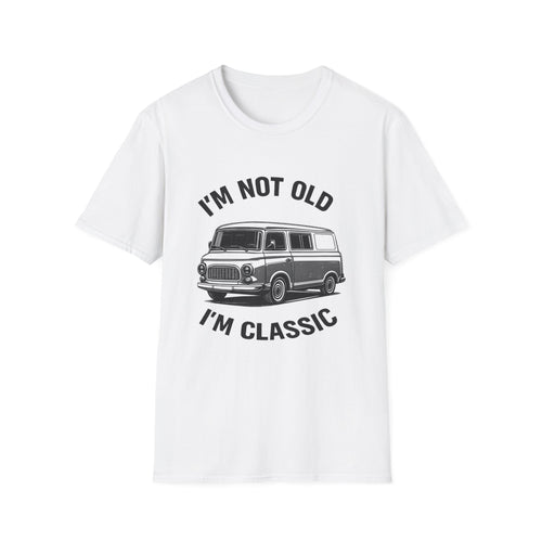 True Insights T-Shirt Barkas 100 Oldtimer Transporter DDR Spruch Im Not Old Im Classic in Weiß