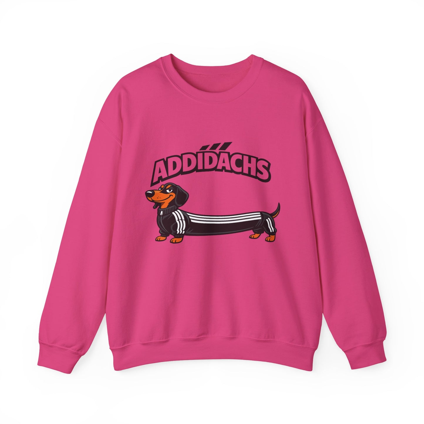 Lustiges Dackel Sweatshirt 'ADDIDACHS' – Witziges Hunde-Motiv für Dackelbesitzer & Sportfans