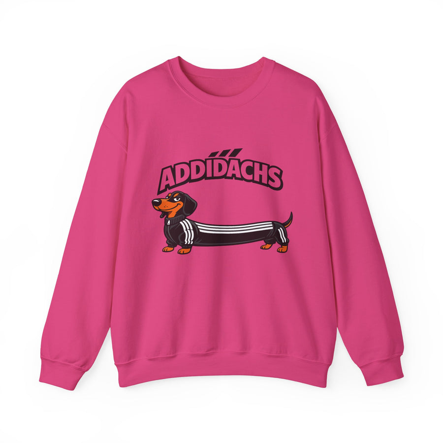 Sweat teckel humoristique 'ADDIDACHS' – Motif drôle pour fans de teckels & de sport