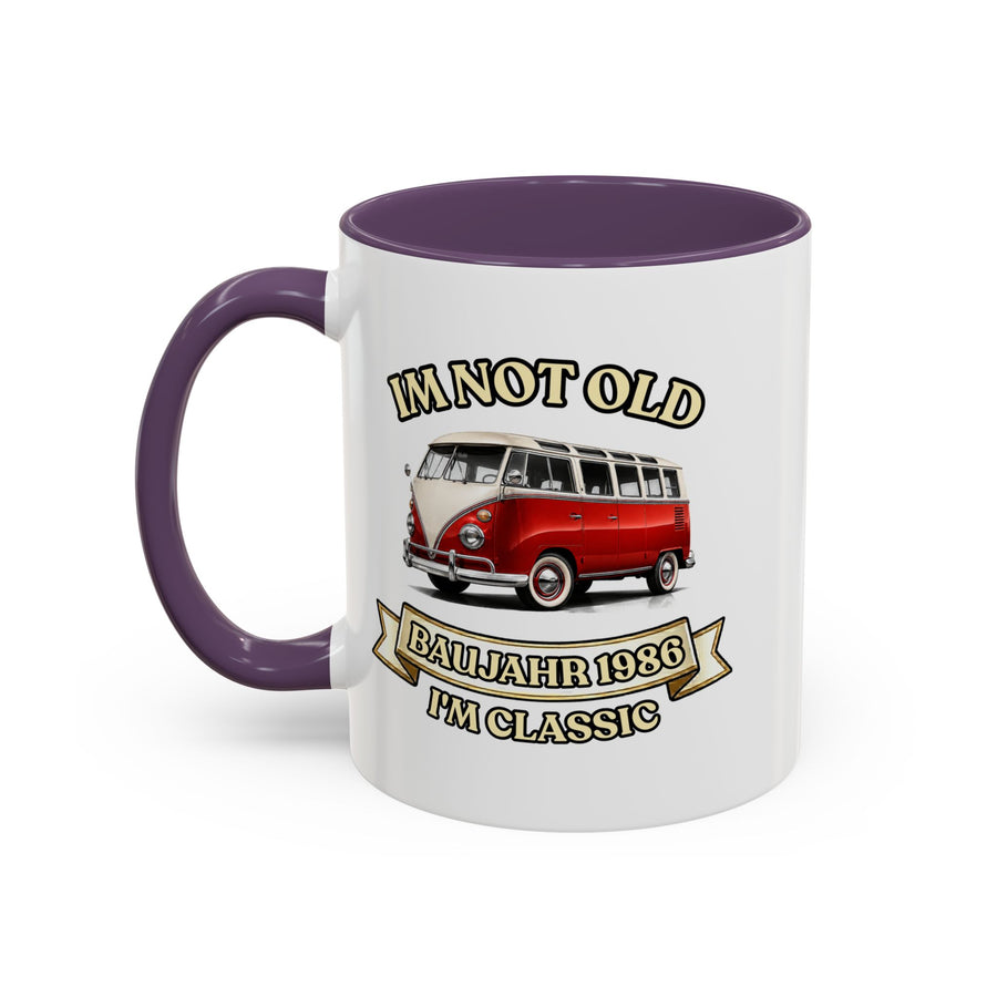 Mug Année 1986 - Im Not Old I'm Classic - Bus Rétro Vintage - Cadeau 40 ans Tasse à café Vintage