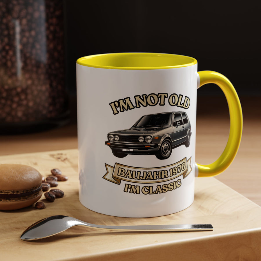 Born in 1976 Mug – 50th Birthday Gift | Classic Car