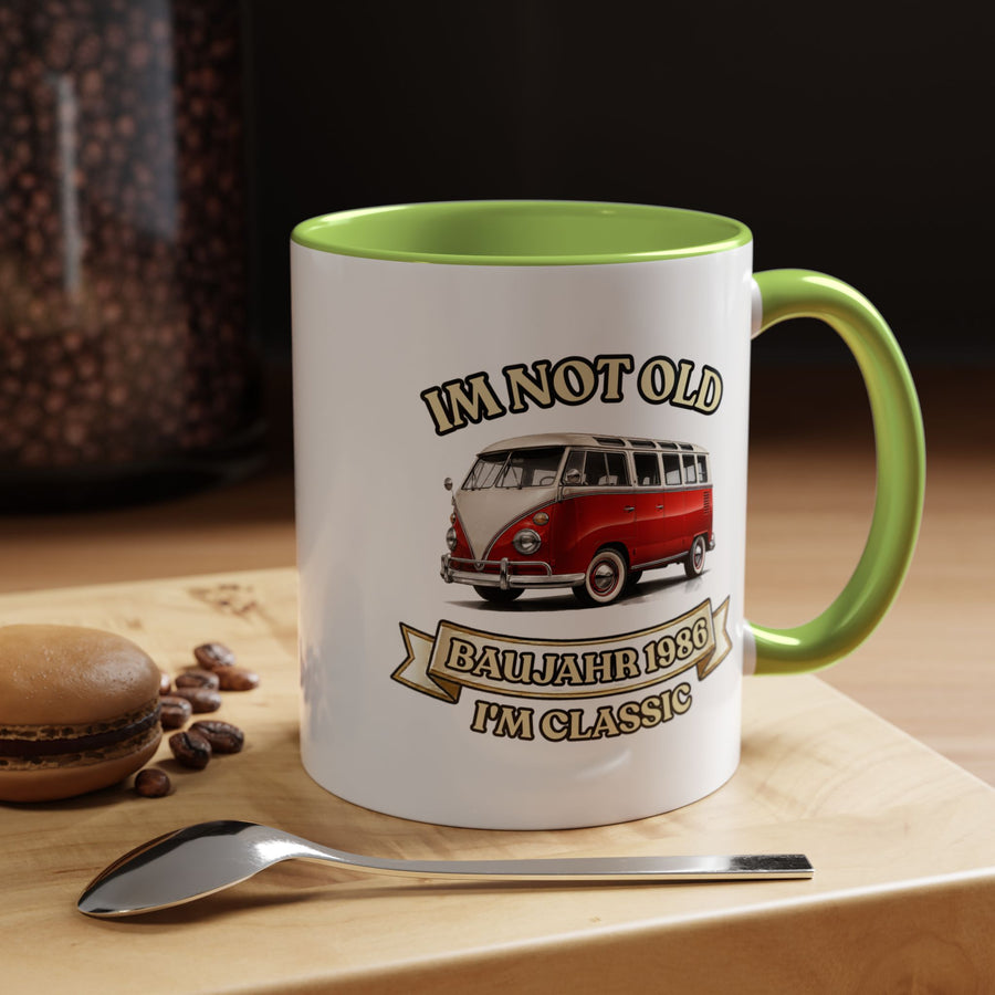 Mug Année 1986 - Im Not Old I'm Classic - Bus Rétro Vintage - Cadeau 40 ans Tasse à café Vintage