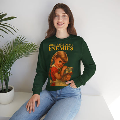 Sweatshirt “The Heads of My Enemies” – Subversive art to wear