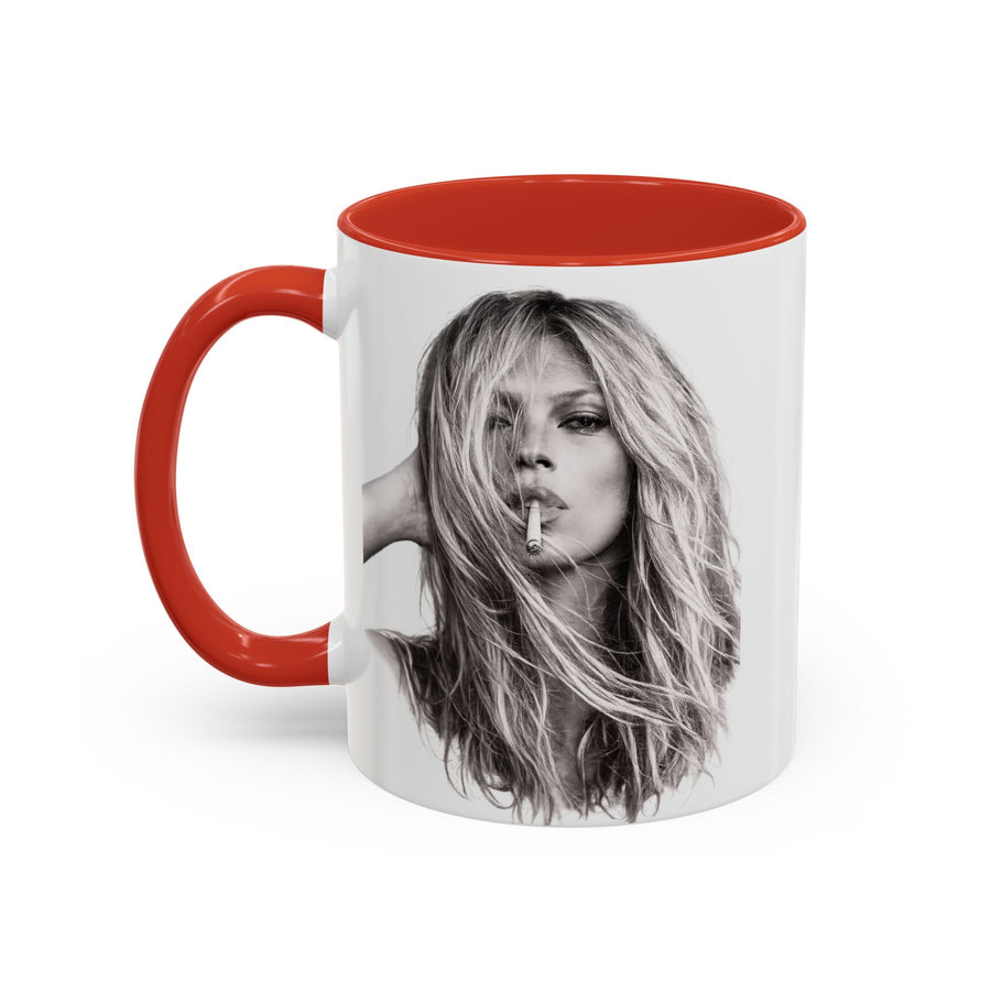 Mug Kate Moss – Portrait Iconique Noir & Blanc | Cadeau Légende de la Mode
