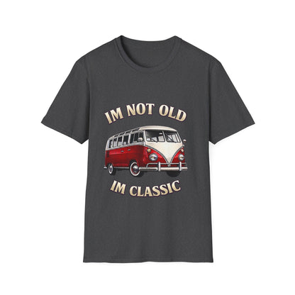 True Insights T-Shirt Vintage Bulli Motiv Im Not Old Im Classic in Dark Heather, Geschenkidee