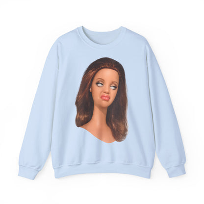 Lustiges Puppen-Gesicht T-Shirt | Genervter Blick Meme Shirt | Ironisches Statement Geschenk für Frauen