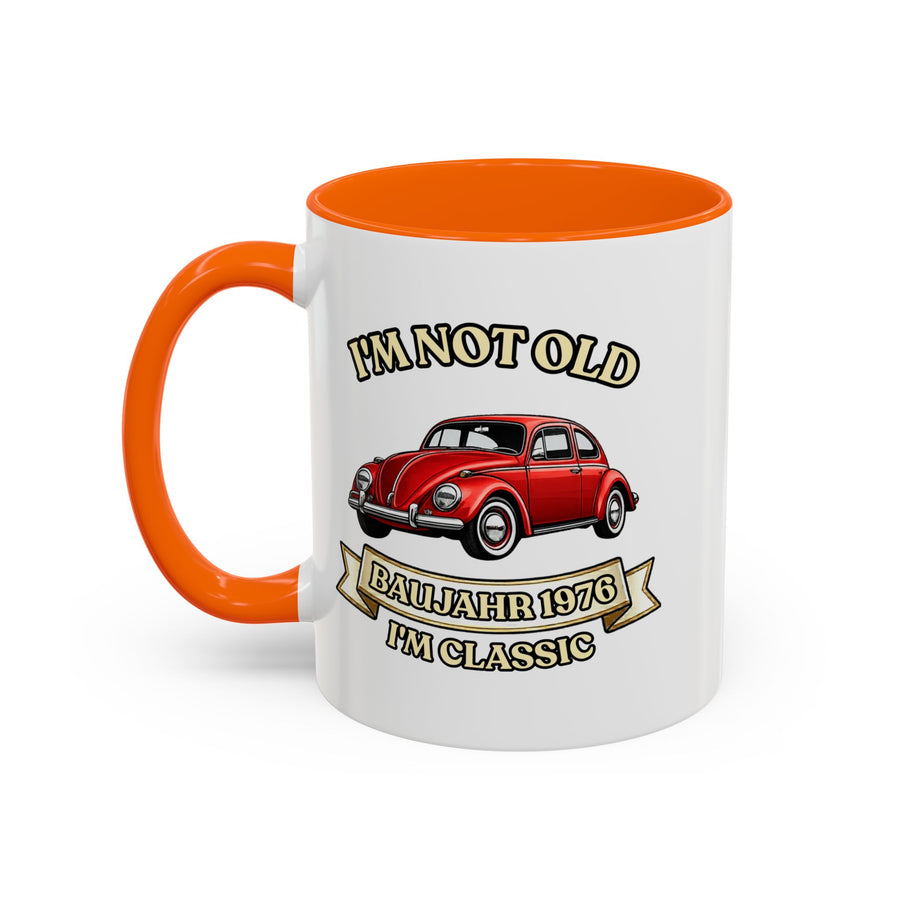 Born in 1976 Mug – 50th Birthday Gift | VW Beetle