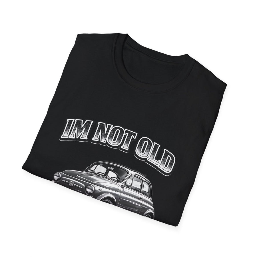 True Insights Retro Shirt italienischer Oldtimer mit Spruch I'm Not Old I'm Classic im Detail