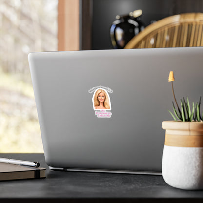Lustiger Sticker 'Dream Job - In meinen Träumen arbeite ich nicht' | Barbie-Parodie Aufkleber für Faulenzer & Humor-Fans