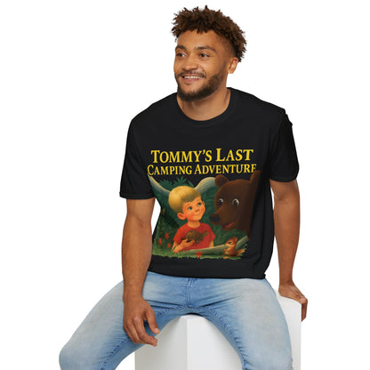 Tommy’s Last Camping Adventure – süß trifft seltsam. – Freches Satire-Design für mutige Statements | True Insights