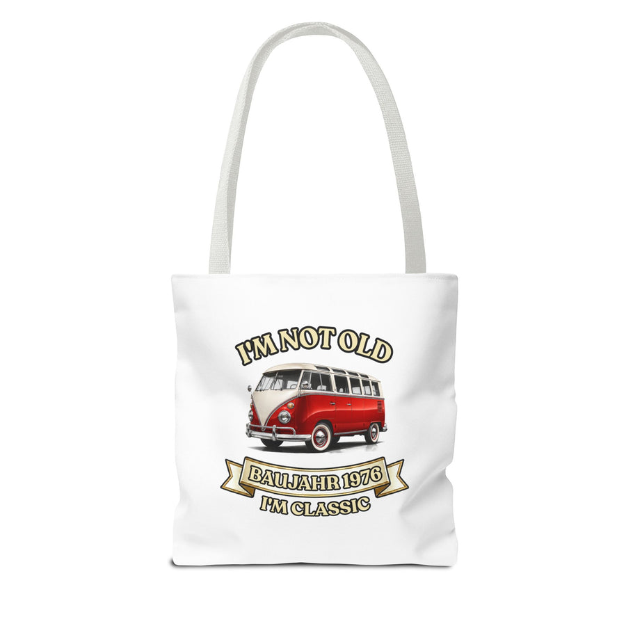 Born in 1976 Tote Bag – 50th Birthday Gift | VW Bus