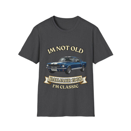 Jahrgang 1968 T-Shirt Oldtimer I'm Not Old I'm Classic  Geschenk zum 58. Geburtstag Mann Retro Kultauto Klassiker Vintage Auto True Insights