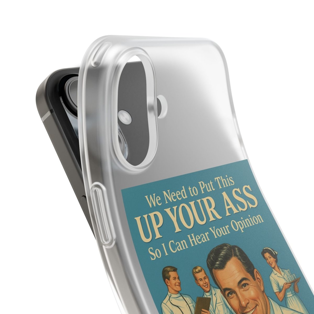 Handyhülle „Doctor’s Opinion“ – Retro-Arzt mit schwarzem Humor-Phone Case-True Insights