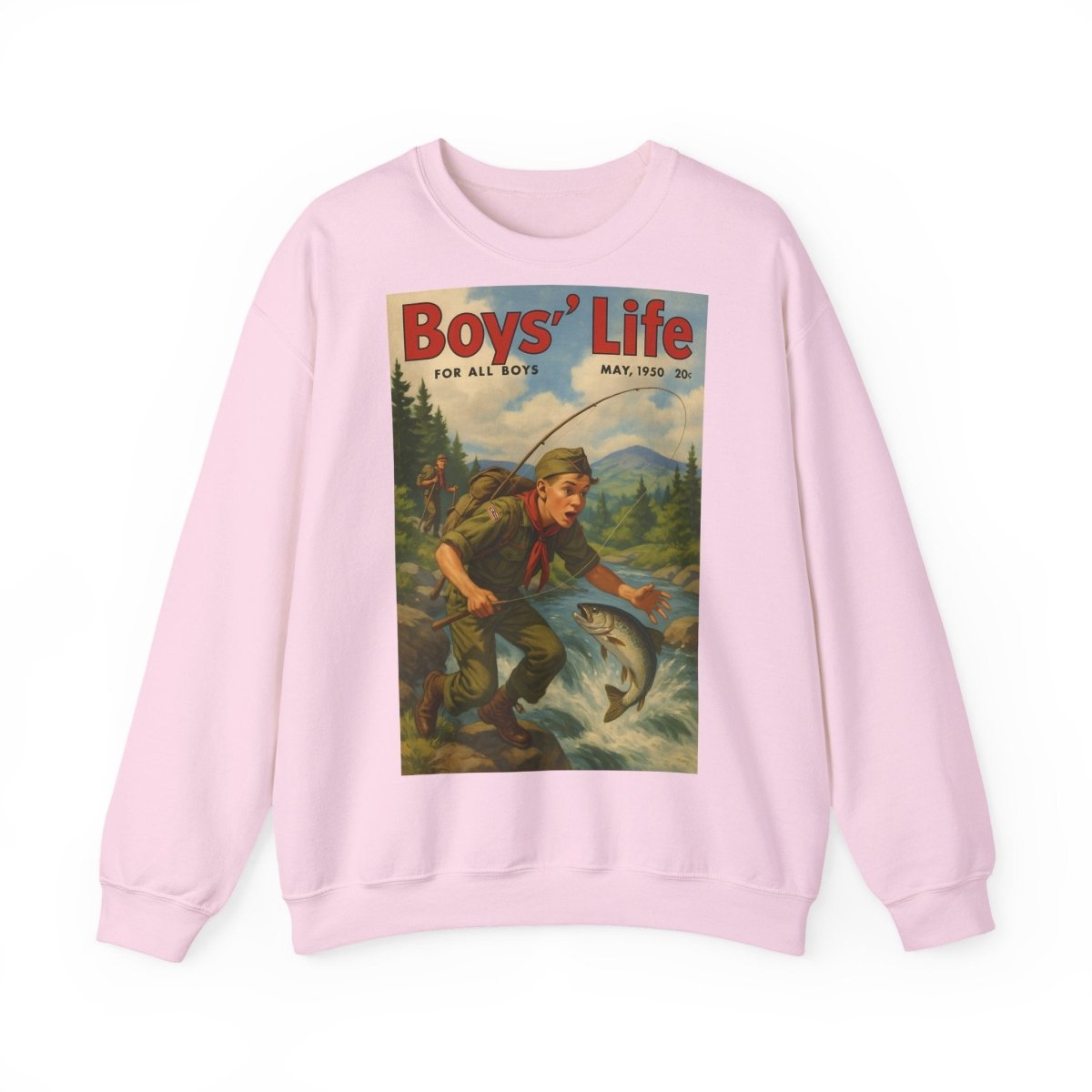 Vintage Motiv – Vintage „Boys’ Life“ Sweatshirt – Retro Pfadfinder-Motiv von 1950 | True Insights Design mit Humor