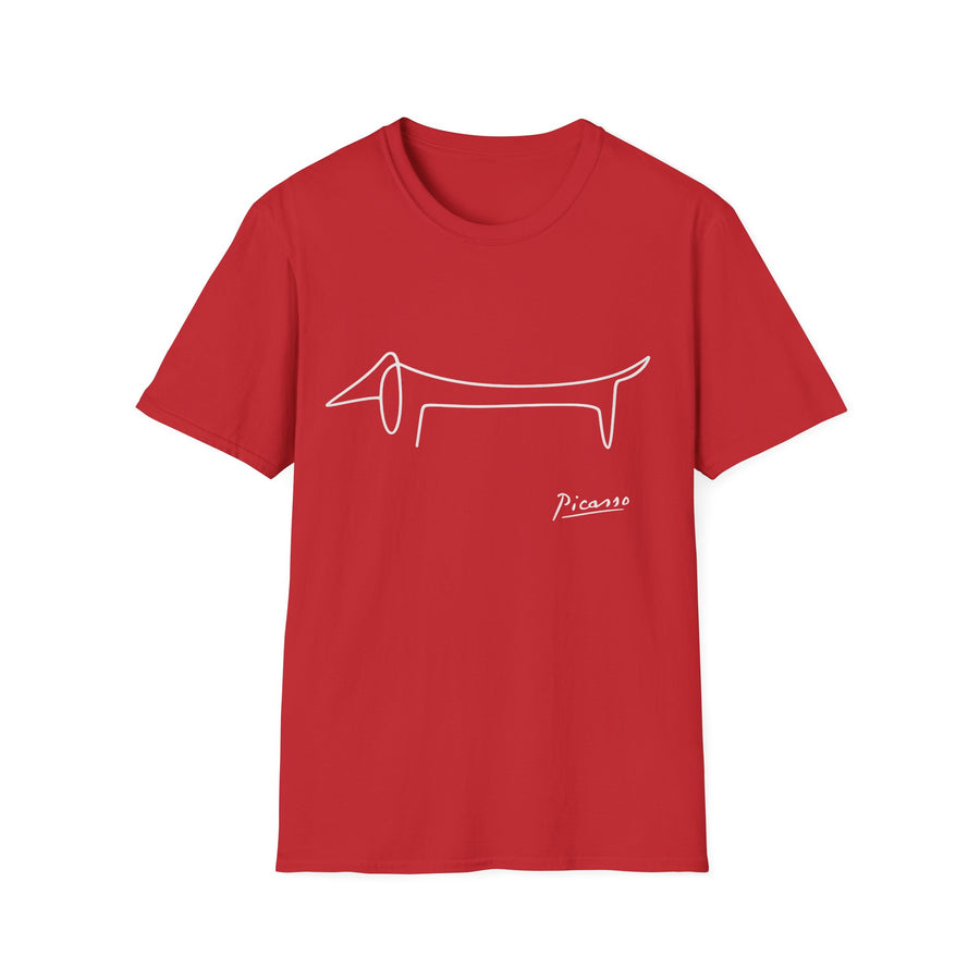 Picasso Dackel T-Shirt – Das edle Geschenk für Dackel-Besitzer