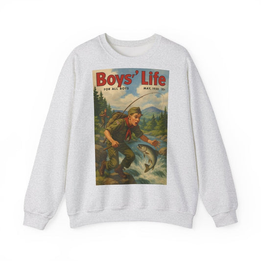 Vintage Motiv – Vintage „Boys’ Life“ Sweatshirt – Retro Pfadfinder-Motiv von 1950 | True Insights Design mit Humor
