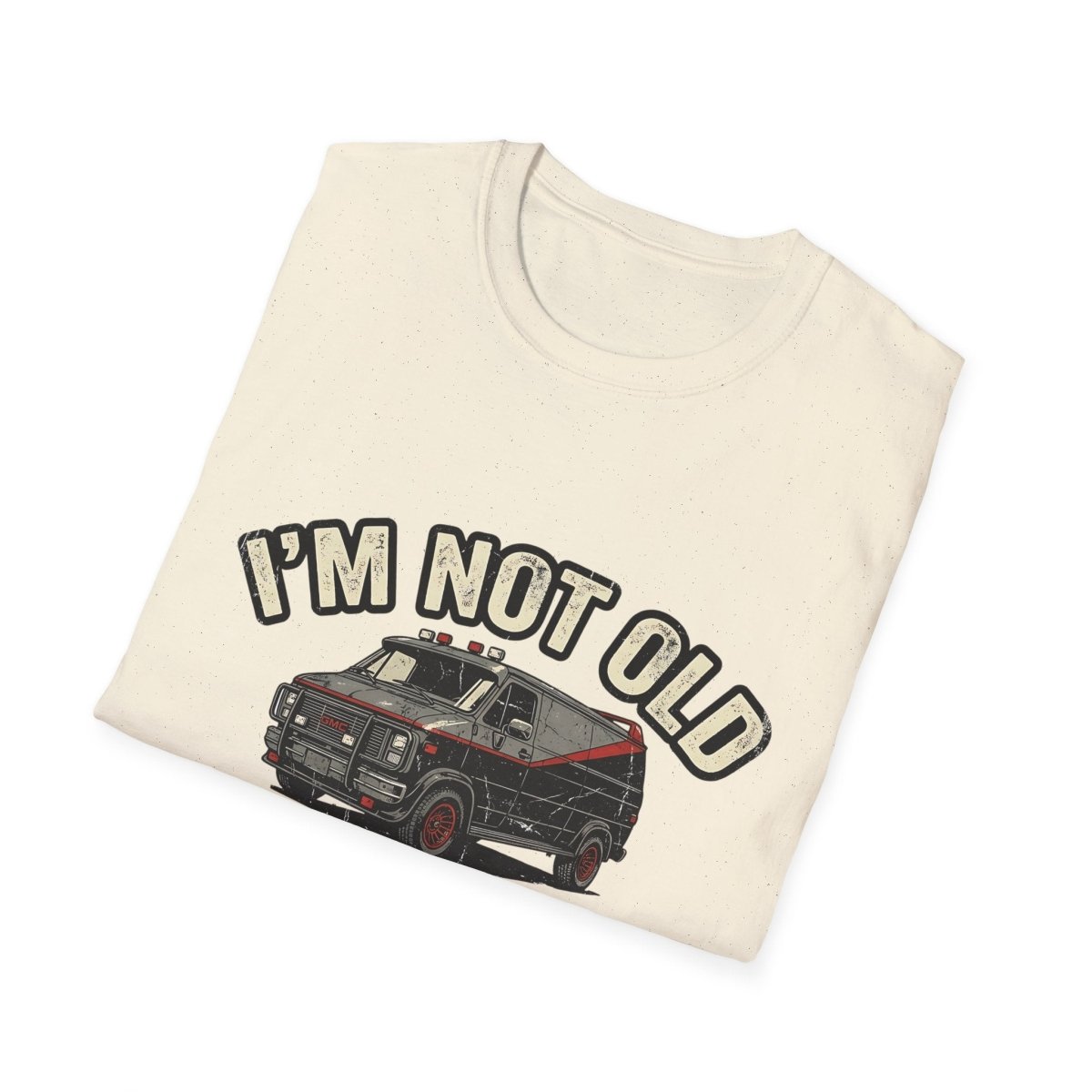 True Insights T-Shirt mit Retro Van und Spruch I'm Not Old I'm Classic im 80er Stil
