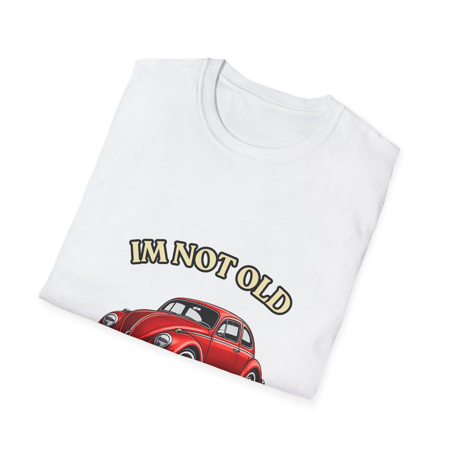 True Insights T-Shirt Baujahr 1976 roter Oldtimer Käfer Im Not Old Im Classic für Männer und Frauen
