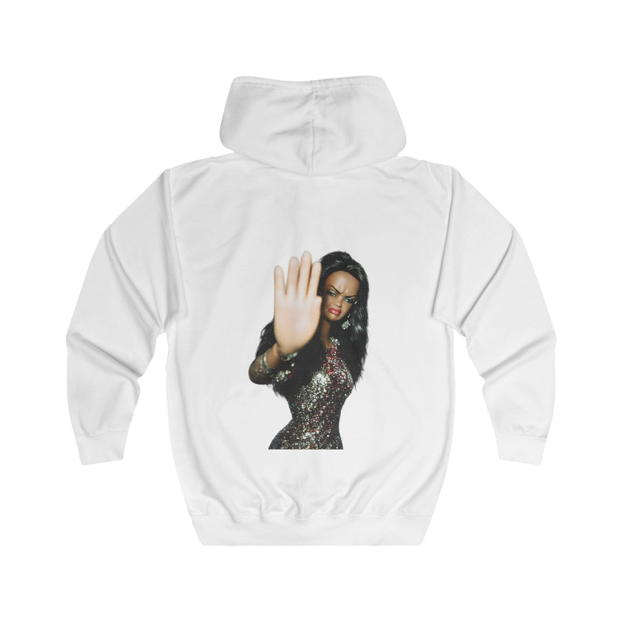 Sweat zippé Talk to the Hand – motif humoristique à message pour femme