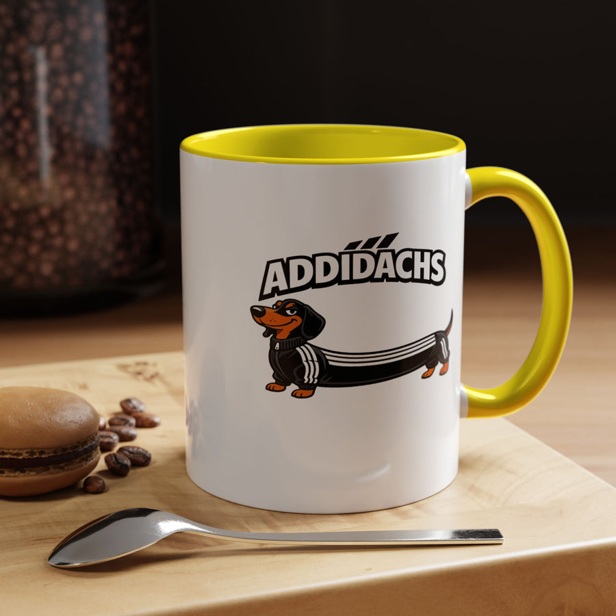 Mug Teckel Rigolo 'ADDIDACHS' - Tasse Chien Sportif pour Amoureux des Teckels