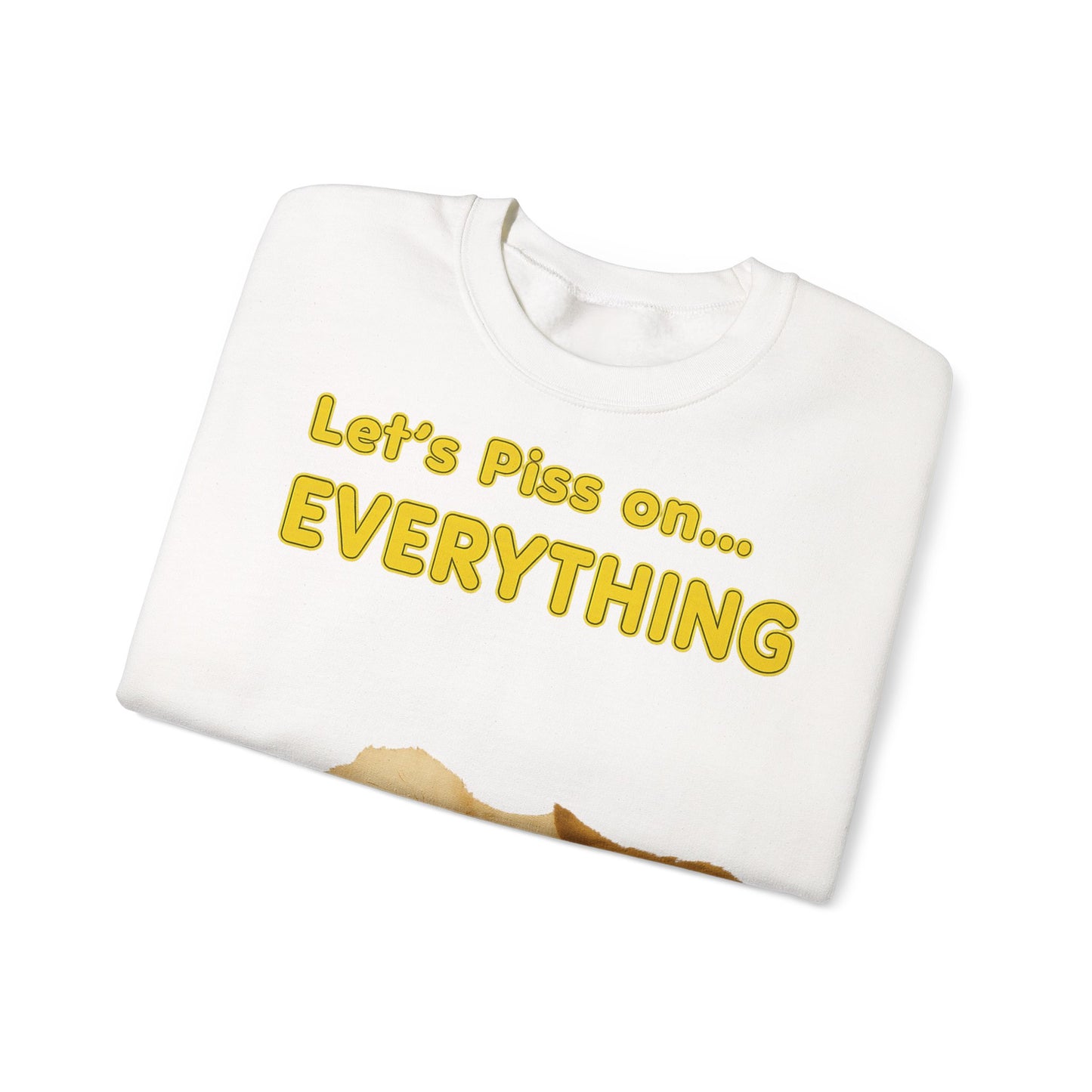 Vintage Motiv – Let’s Piss on Everything – Satirisches Sweatshirt mit Hund & Katze | True Insights Design mit Humor
